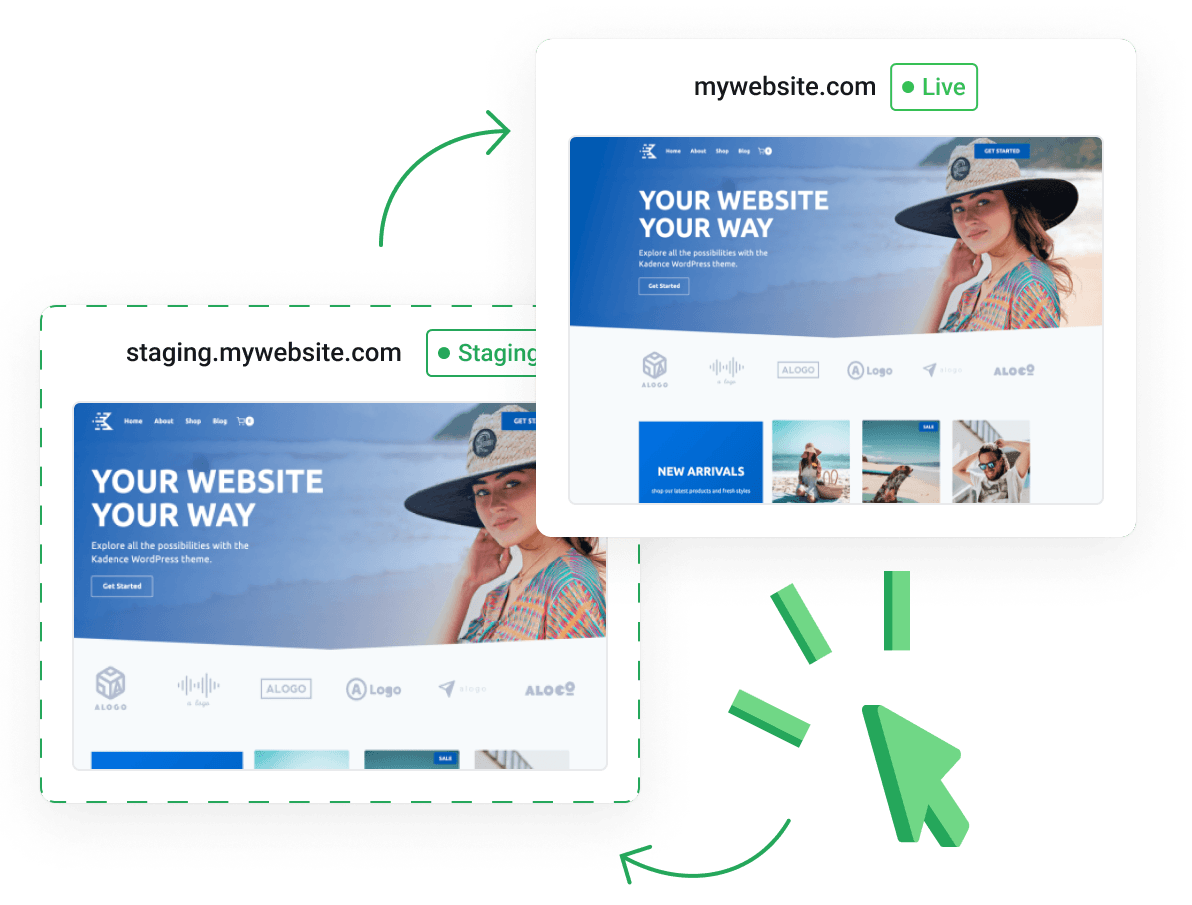 Alojamento de Sites (Alojamento Web) WordPress - REGISTAR Moçambique - Ambiente de Staging WordPress com Um Clique